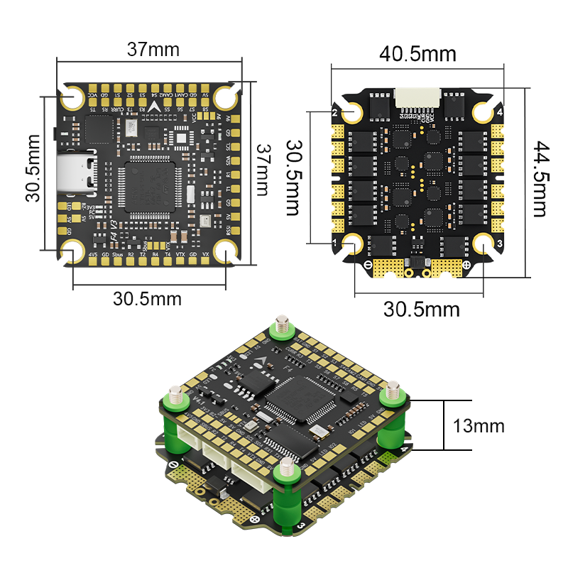Aocoda-RC F465S V4 Stack F405  - огляд і ціна Speedybee F405 V4 Bls 55A Stack